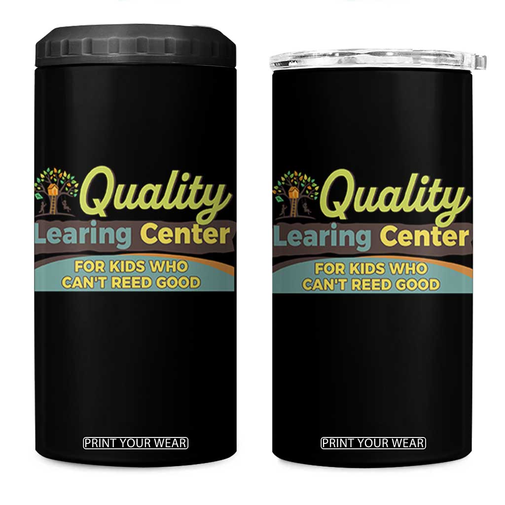 Funny Minnesota Learing Center For Kids Who Cant Reed Good 4 in 1 Can Cooler Tumbler Anti Scam Awareness TS11 One Size: 16 oz Black Print Your Wear