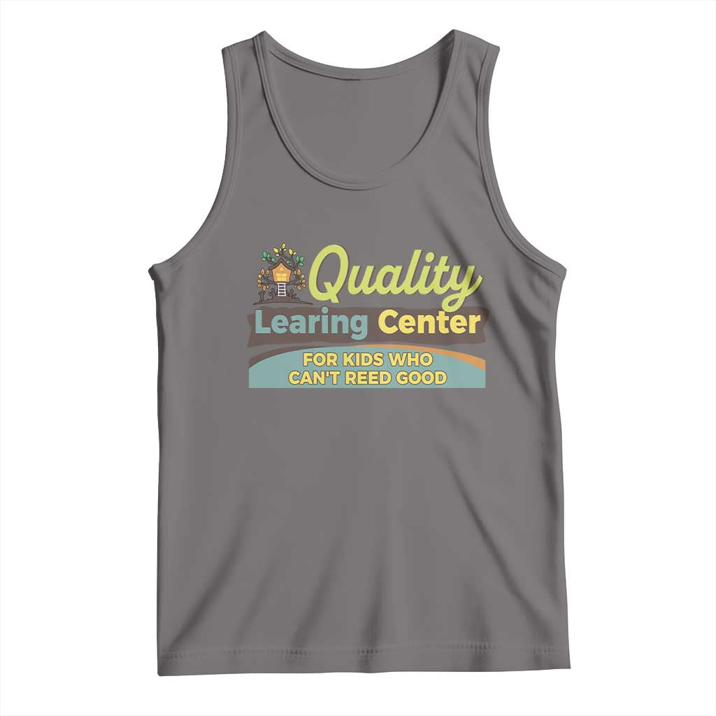 Funny Minnesota Learing Center For Kids Who Cant Reed Good Tank Top Anti Scam Awareness TS11 Deep Heather Print Your Wear