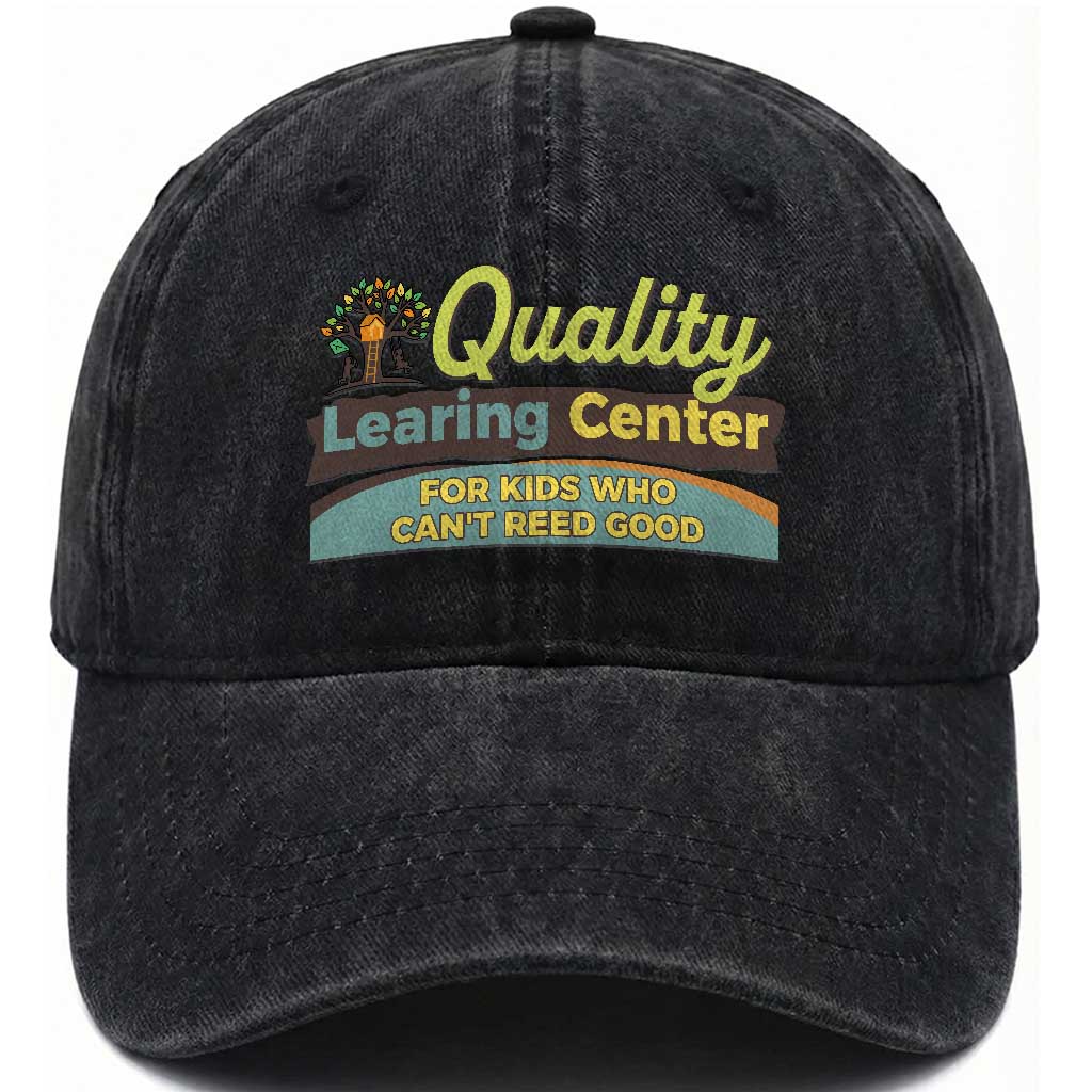 Funny Minnesota Learing Center For Kids Who Cant Reed Good Washed Cotton Baseball Cap Anti Scam Awareness TS11 Print Your Wear