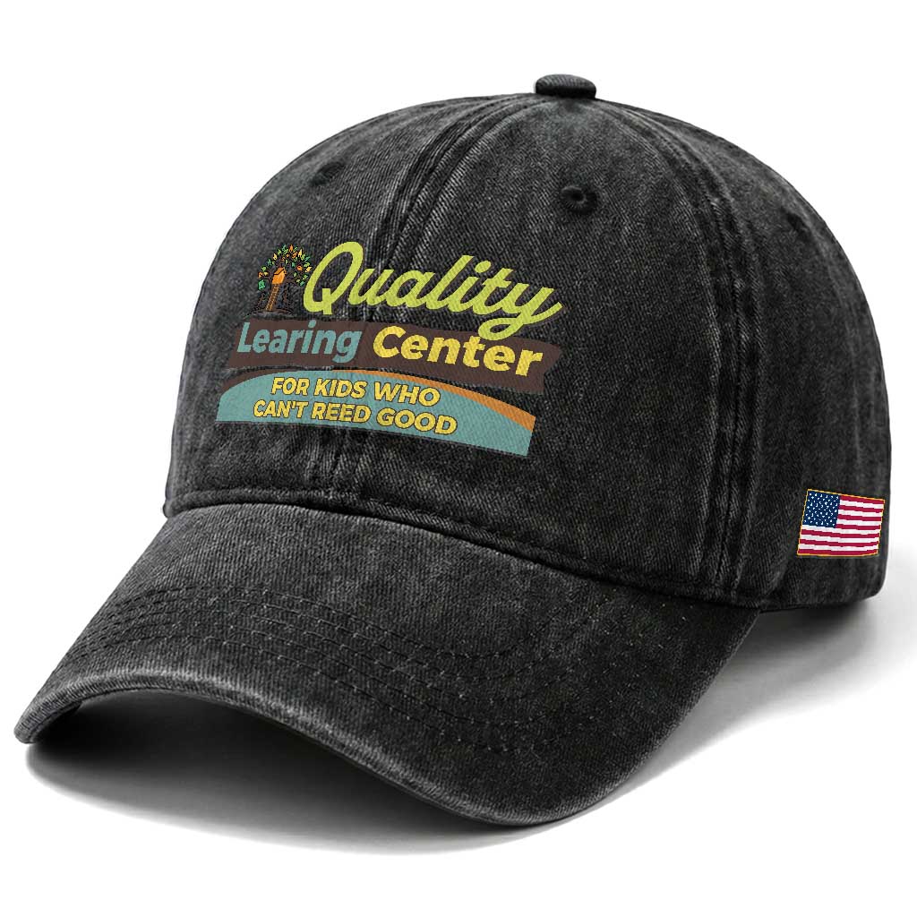 Funny Minnesota Learing Center For Kids Who Cant Reed Good Washed Cotton Baseball Cap Anti Scam Awareness TS11 Print Your Wear