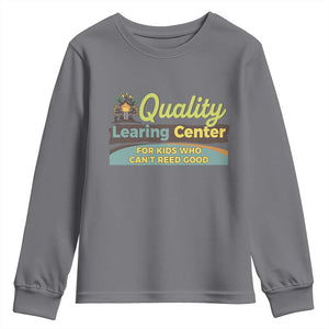 Funny Minnesota Learing Center For Kids Who Cant Reed Good Youth Sweatshirt Anti Scam Awareness TS11 Charcoal Print Your Wear
