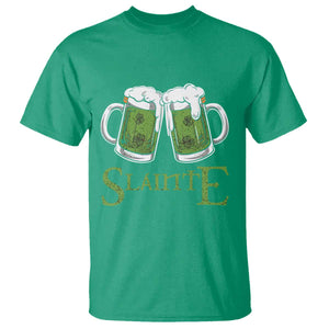 Funny Irish Beer Drinking T Shirt Slainte St Patrick's Day Shamrock Beer Mugs TS11 Irish Green Print Your Wear