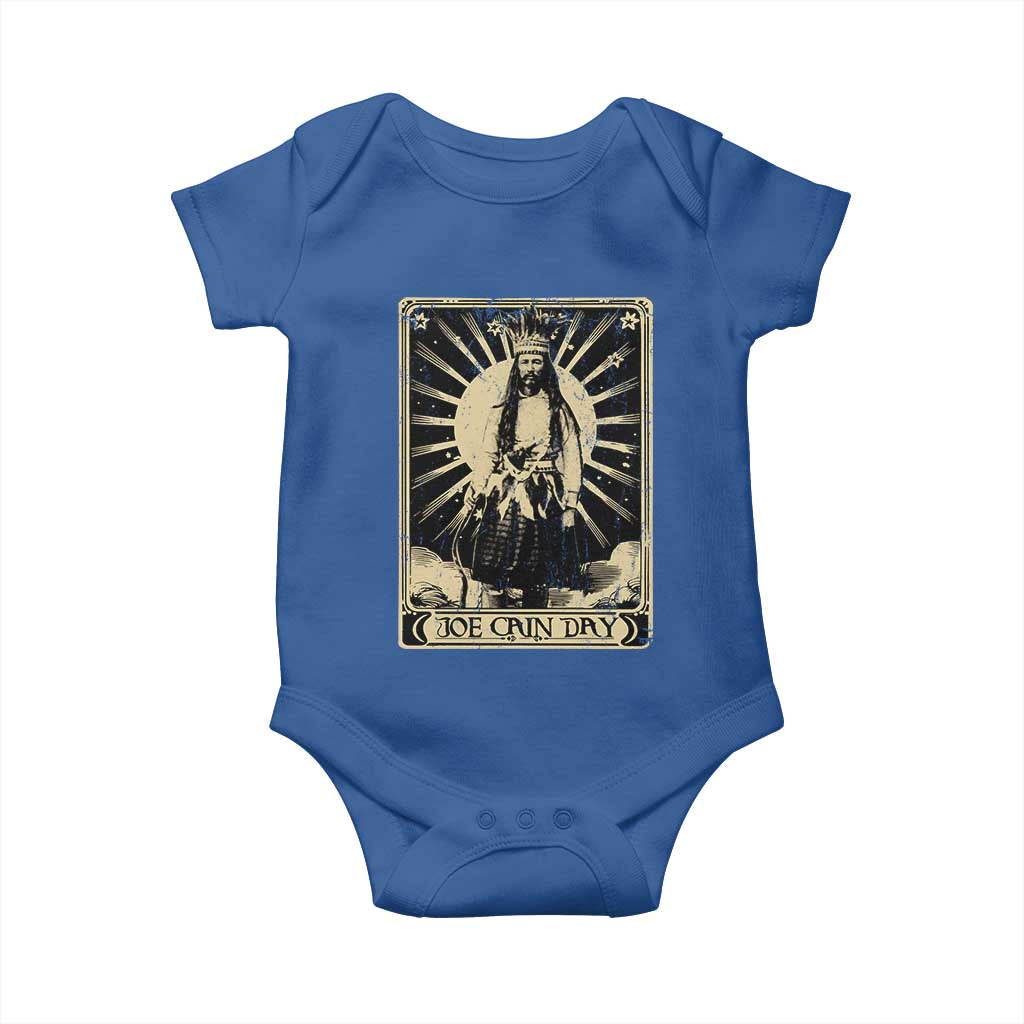 Funny Joe Cain Mardi Gras Baby Onesie Vintage Tarot Card TS11 Royal Blue Print Your Wear
