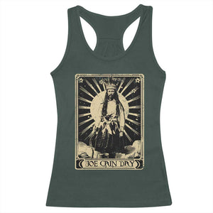 Funny Joe Cain Mardi Gras Racerback Tank Top Vintage Tarot Card TS11 Dark Forest Green Print Your Wear