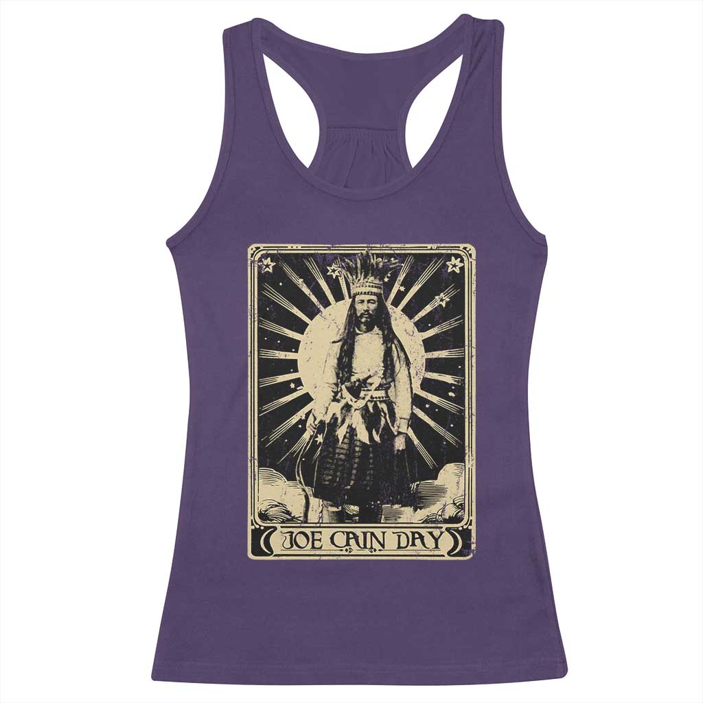Funny Joe Cain Mardi Gras Racerback Tank Top Vintage Tarot Card TS11 Purple Print Your Wear