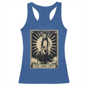 Funny Joe Cain Mardi Gras Racerback Tank Top Vintage Tarot Card TS11 Royal Blue Print Your Wear
