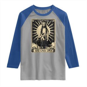Funny Joe Cain Mardi Gras Raglan Shirt Vintage Tarot Card TS11 Sport Gray Royal Print Your Wear
