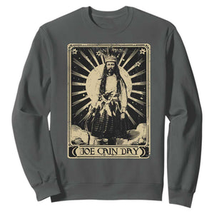 Funny Joe Cain Mardi Gras Sweatshirt Vintage Tarot Card TS11 Dark Heather Print Your Wear