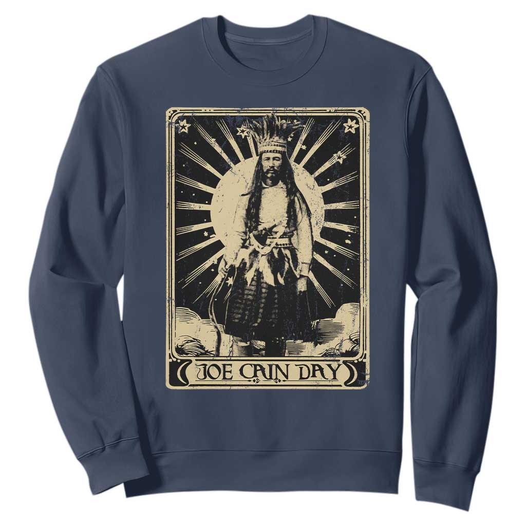 Funny Joe Cain Mardi Gras Sweatshirt Vintage Tarot Card TS11 Navy Print Your Wear