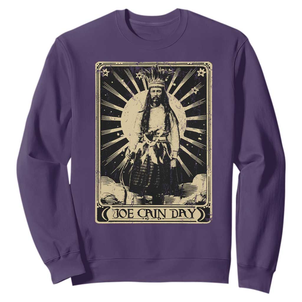 Funny Joe Cain Mardi Gras Sweatshirt Vintage Tarot Card TS11 Purple Print Your Wear