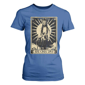 Funny Joe Cain Mardi Gras T Shirt For Women Vintage Tarot Card TS11 Royal Blue Print Your Wear