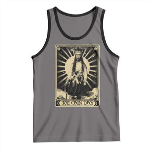 Funny Joe Cain Mardi Gras Tank Top Vintage Tarot Card TS11 Deep Heather Black Print Your Wear