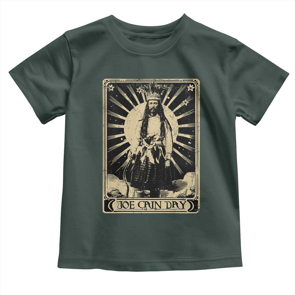 Funny Joe Cain Mardi Gras Toddler T Shirt Vintage Tarot Card TS11 Dark Forest Green Print Your Wear