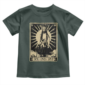 Funny Joe Cain Mardi Gras Toddler T Shirt Vintage Tarot Card TS11 Dark Forest Green Print Your Wear