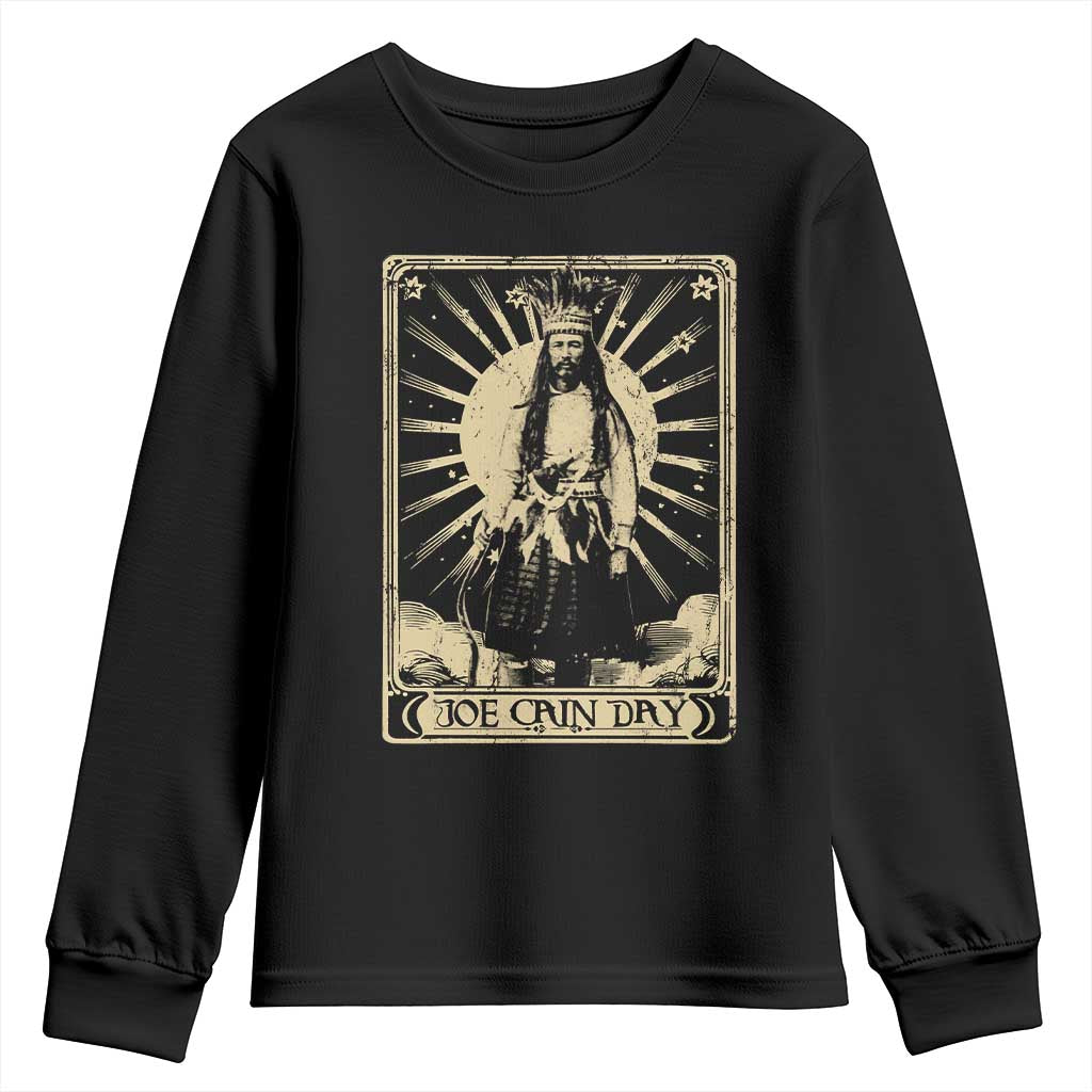 Funny Joe Cain Mardi Gras Youth Sweatshirt Vintage Tarot Card TS11 Black Print Your Wear