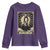 Funny Joe Cain Mardi Gras Youth Sweatshirt Vintage Tarot Card TS11 Purple Print Your Wear