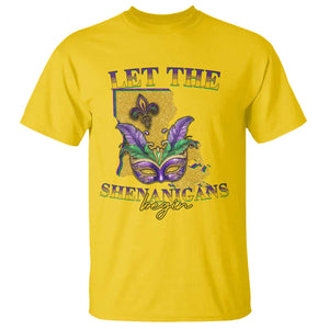 Funny Mardi Gras Let The Shenanigans Begin T Shirt Louisiana Map TS11 Daisy Print Your Wear