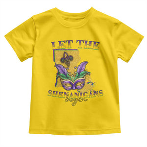 Funny Mardi Gras Let The Shenanigans Begin Toddler T Shirt Louisiana Map TS11 Daisy Print Your Wear