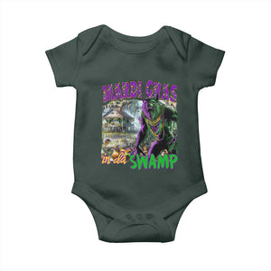 Funny Mardi Gras Rougarou Baby Onesie Mardi Gras In Da Swamp Cryptids Of Louisiana TS11 Print Your Wear