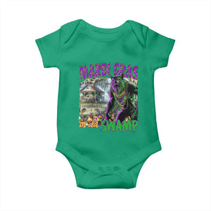 Funny Mardi Gras Rougarou Baby Onesie Mardi Gras In Da Swamp Cryptids Of Louisiana TS11 Irish Green Print Your Wear