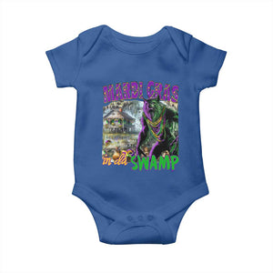 Funny Mardi Gras Rougarou Baby Onesie Mardi Gras In Da Swamp Cryptids Of Louisiana TS11 Royal Blue Print Your Wear