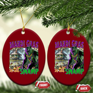 Funny Mardi Gras Rougarou Ceramic Ornament Mardi Gras In Da Swamp Cryptids Of Louisiana TS11 Print Your Wear