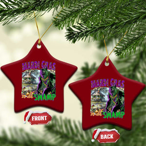 Funny Mardi Gras Rougarou Ceramic Ornament Mardi Gras In Da Swamp Cryptids Of Louisiana TS11 Print Your Wear
