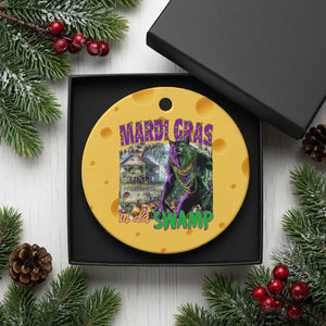 Funny Mardi Gras Rougarou Ceramic Ornament Mardi Gras In Da Swamp Cryptids Of Louisiana TS11 1pc Yellow Cheese Print Your Wear