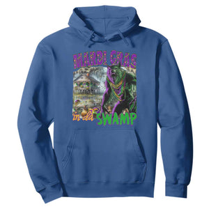 Funny Mardi Gras Rougarou Hoodie Mardi Gras In Da Swamp Cryptids Of Louisiana TS11 Royal Blue Print Your Wear