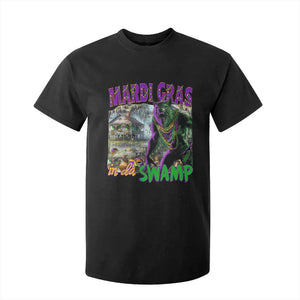 Funny Mardi Gras Rougarou T Shirt For Kid Mardi Gras In Da Swamp Cryptids Of Louisiana TS11 Black Print Your Wear