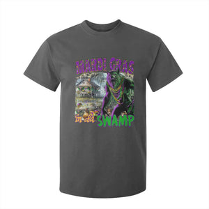 Funny Mardi Gras Rougarou T Shirt For Kid Mardi Gras In Da Swamp Cryptids Of Louisiana TS11 Dark Heather Print Your Wear
