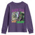 Funny Mardi Gras Rougarou Youth Sweatshirt Mardi Gras In Da Swamp Cryptids Of Louisiana TS11 Purple Print Your Wear