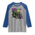 Funny Mardi Gras Rougarou Raglan Shirt Cryptids Of Louisiana Jester Hat TS11 Sport Gray Royal Print Your Wear