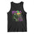 Funny Mardi Gras Rougarou Tank Top Cryptids Of Louisiana Jester Hat TS11 Black Print Your Wear