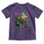 Funny Mardi Gras Rougarou Toddler T Shirt Cryptids Of Louisiana Jester Hat TS11 Purple Print Your Wear