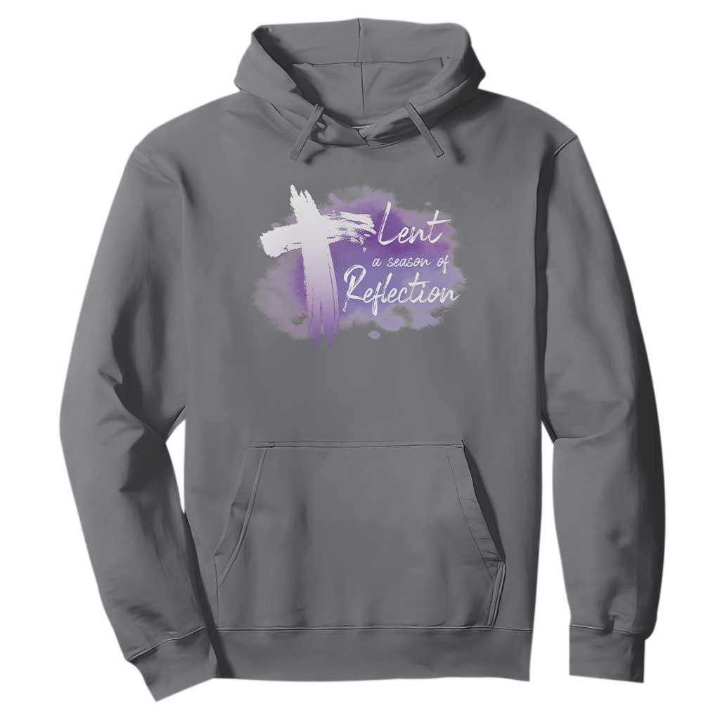 Ash Wednesday Hoodie Lent A Season Of Reflection Ashes Cross Christian Religious TS11 Charcoal Print Your Wear