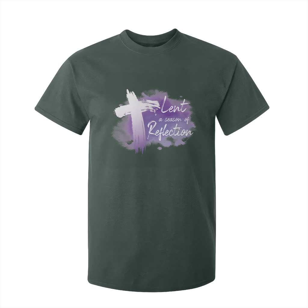 Ash Wednesday T Shirt For Kid Lent A Season Of Reflection Ashes Cross Christian Religious TS11 Dark Forest Green Print Your Wear