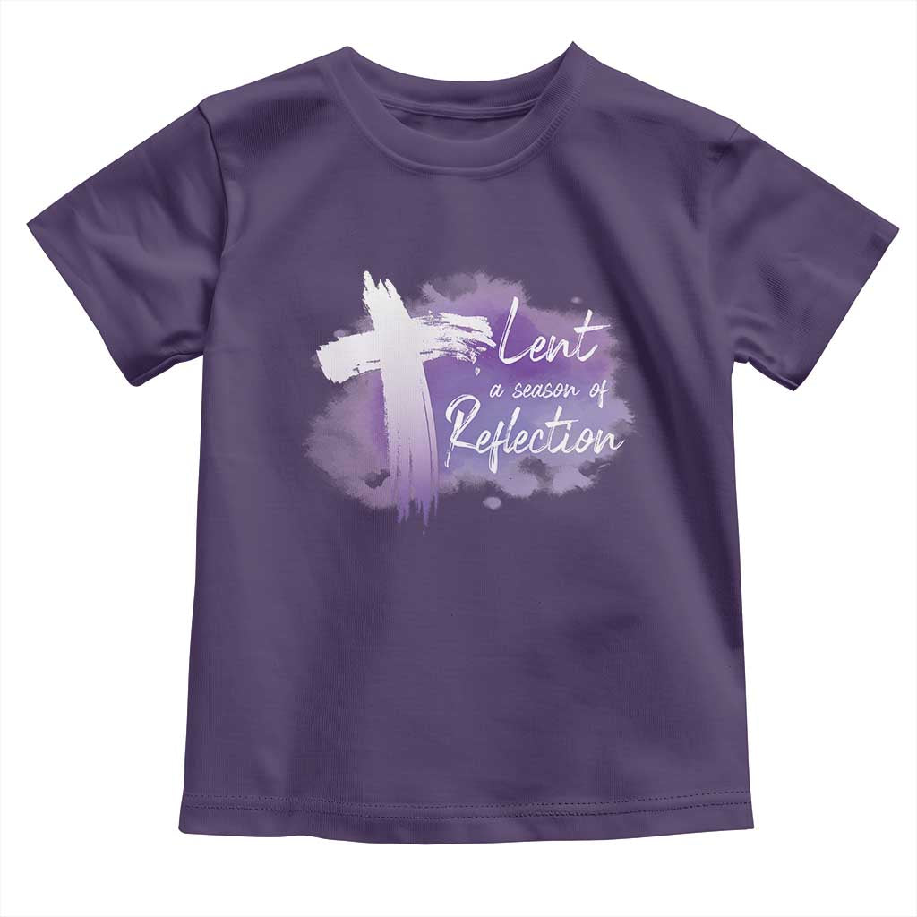 Ash Wednesday Toddler T Shirt Lent A Season Of Reflection Ashes Cross Christian Religious TS11 Purple Print Your Wear