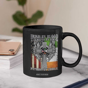 Irish Americans Coffee Mug Irish By Blood American By Birth Patriot By Choice Celtic Cross TS11 Print Your Wear