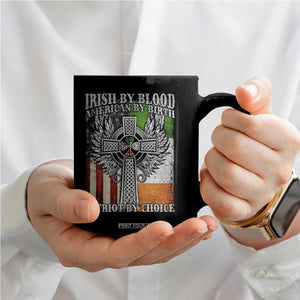 Irish Americans Coffee Mug Irish By Blood American By Birth Patriot By Choice Celtic Cross TS11 Print Your Wear