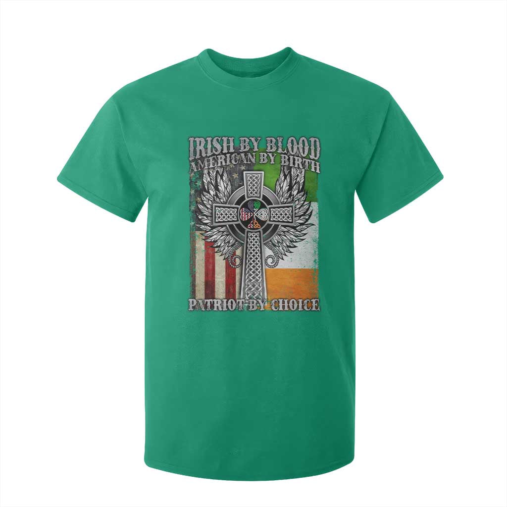Irish Americans T Shirt For Kid Irish By Blood American By Birth Patriot By Choice Celtic Cross TS11 Irish Green Print Your Wear