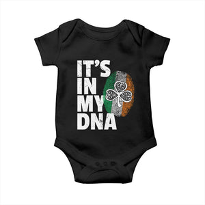 Funny Irish It's In My DNA Baby Onesie Ireland Fingerprint Flag TS11 Black Print Your Wear