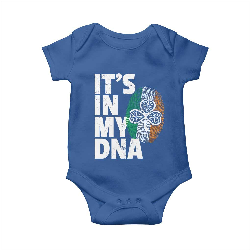 Funny Irish It's In My DNA Baby Onesie Ireland Fingerprint Flag TS11 Royal Blue Print Your Wear