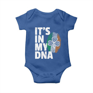 Funny Irish It's In My DNA Baby Onesie Ireland Fingerprint Flag TS11 Royal Blue Print Your Wear