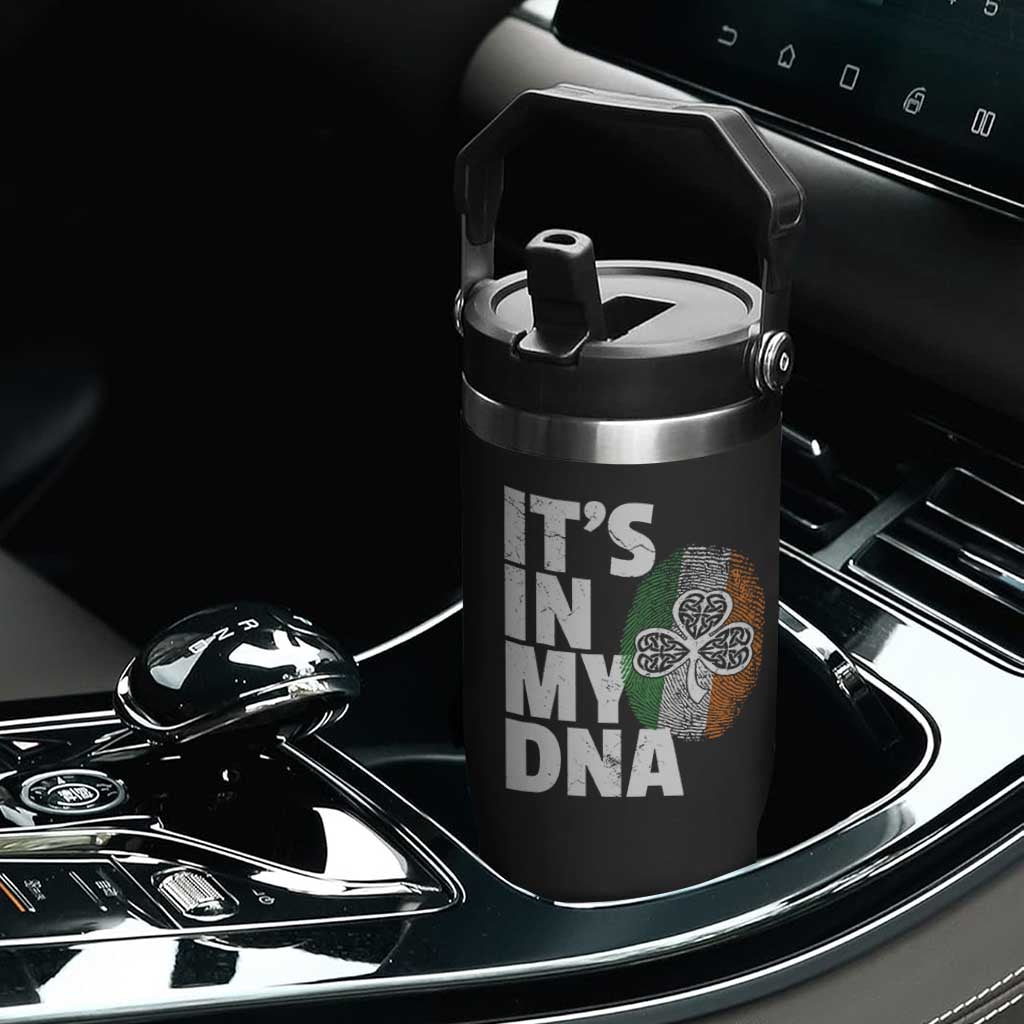 Funny Irish It's In My DNA Flip Straw Tumbler Ireland Fingerprint Flag TS11 Print Your Wear