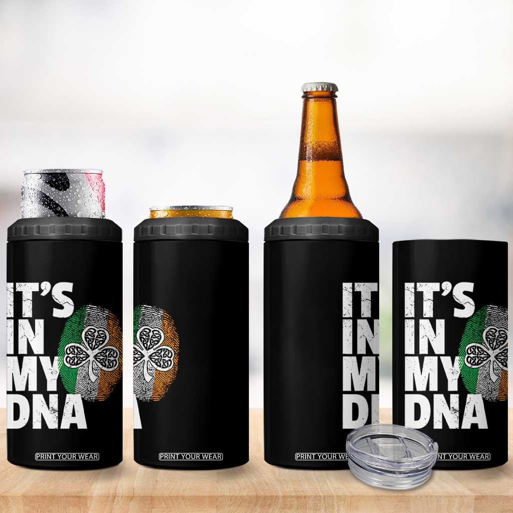 Funny Irish It's In My DNA 4 in 1 Can Cooler Tumbler Ireland Fingerprint Flag TS11 Print Your Wear