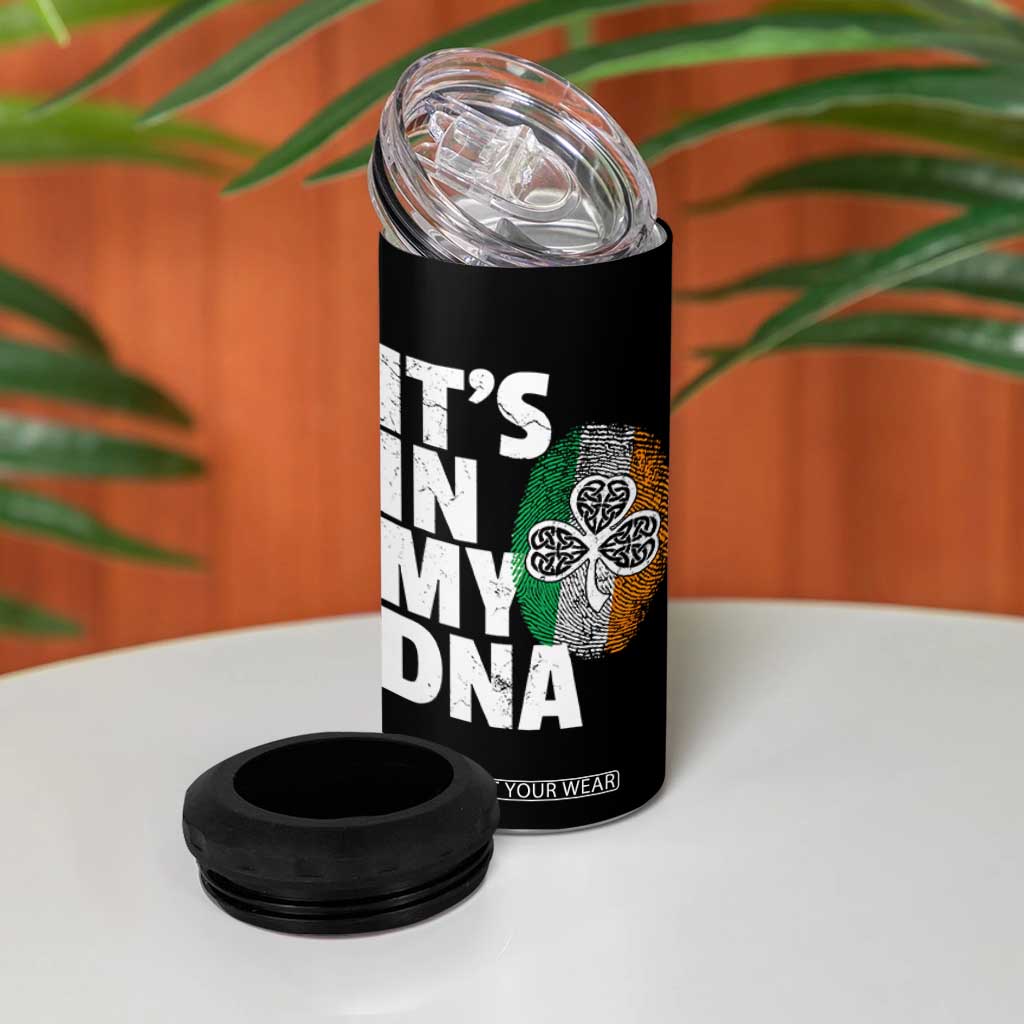 Funny Irish It's In My DNA 4 in 1 Can Cooler Tumbler Ireland Fingerprint Flag TS11 Print Your Wear