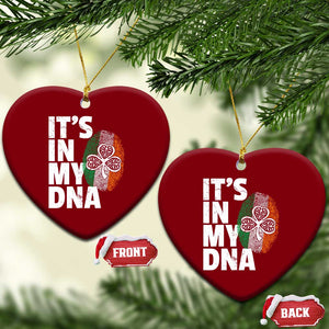 Funny Irish It's In My DNA Ceramic Ornament Ireland Fingerprint Flag TS11 Print Your Wear