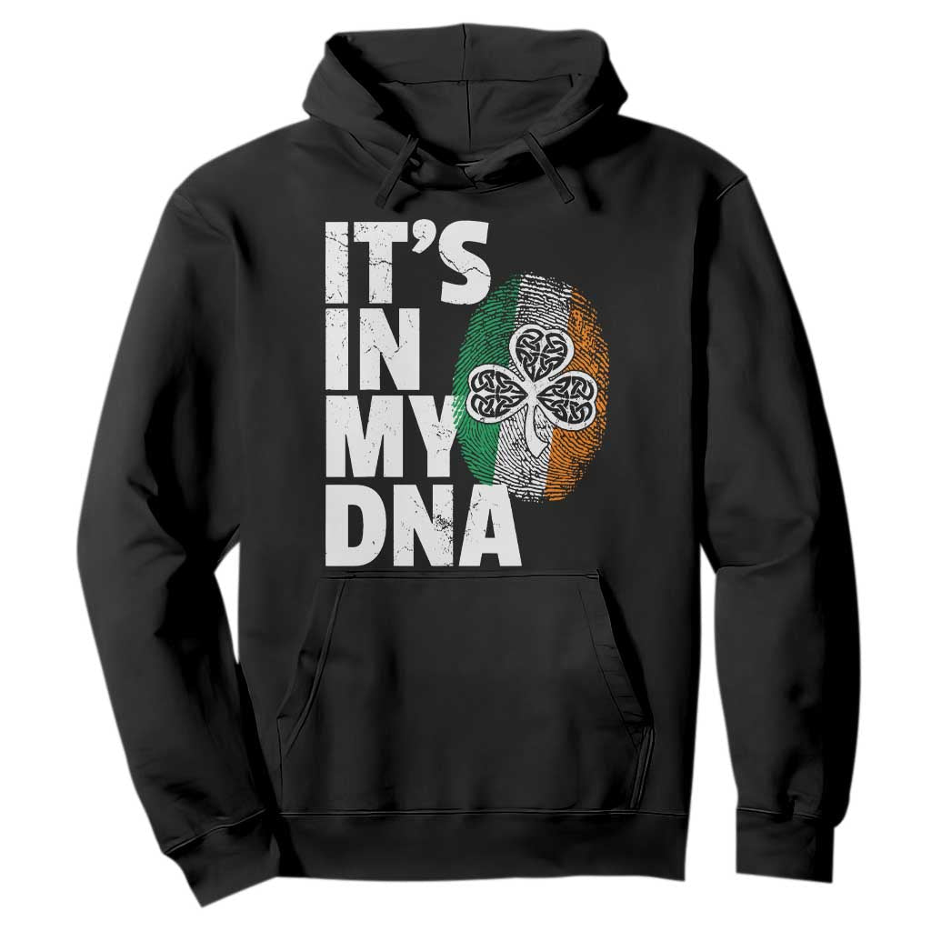 Funny Irish It's In My DNA Hoodie Ireland Fingerprint Flag TS11 Black Print Your Wear