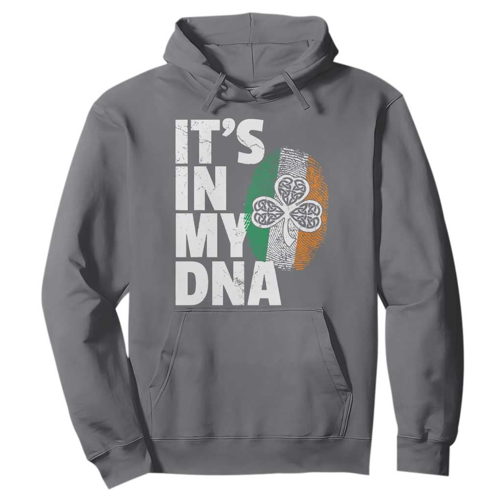 Funny Irish It's In My DNA Hoodie Ireland Fingerprint Flag TS11 Charcoal Print Your Wear